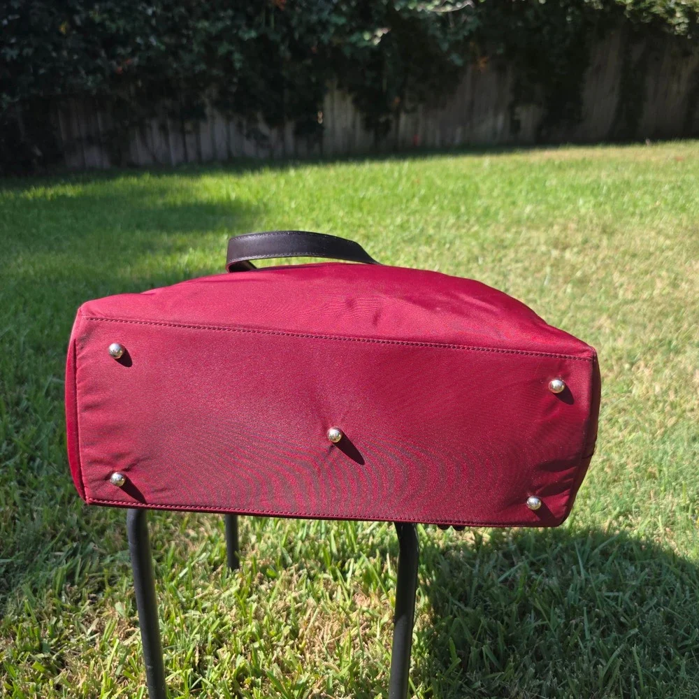 Lo & Sons The OG 2 Laptop Bag Crimson Red Nylon Travel Tote Overnight Bag